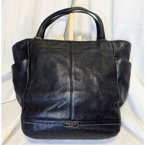 Coach Black Leather Tote